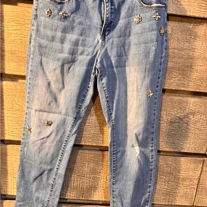 Embellished Blue Jeans
